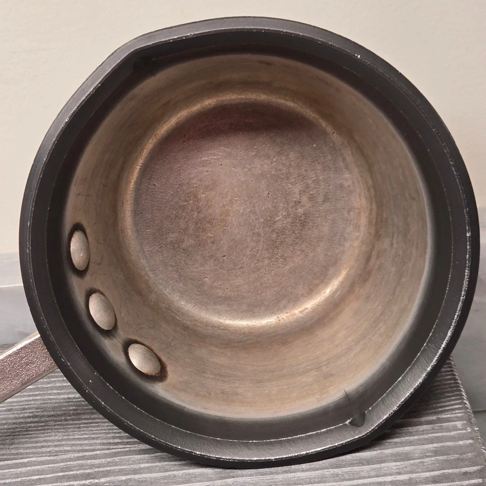 Vintage 1 Quart Commercial Aluminum Cookware Co. Dual Spout Saucepan 1700‎ USA